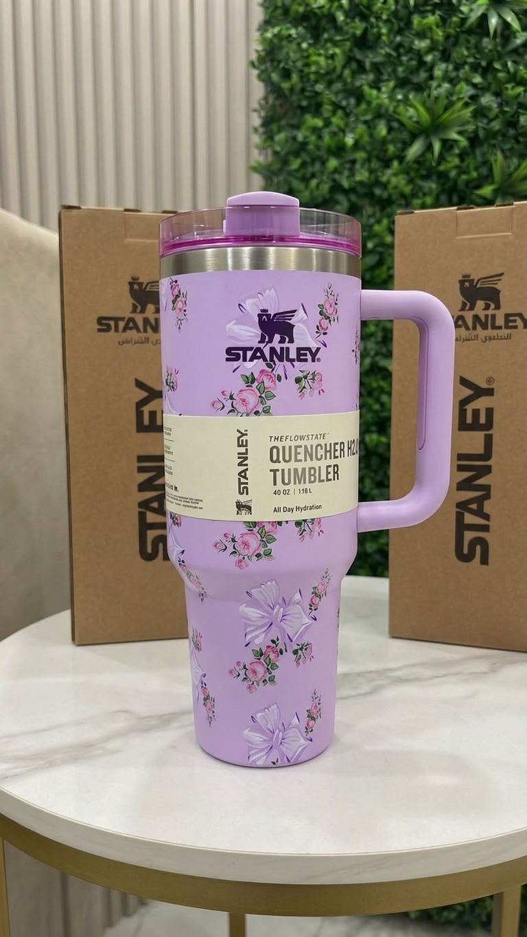 Stanley Tumbler (1200)ml –Lavender Floral & Bow