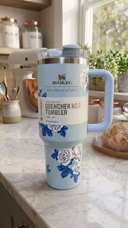 Stanley Tumbler (1200)ml - Blue Floral