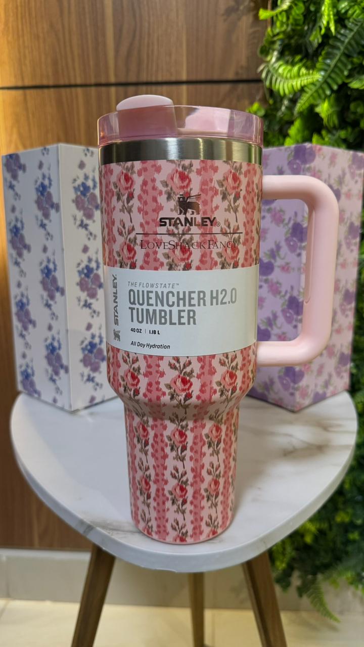 Stanley Tumbler (1200)ml - Floral Pink Rose Print