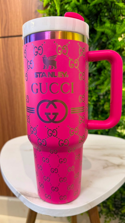 Stanley x Gucci إصدار محدود (1200) مل- وردي فاقع